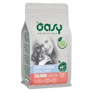 Oasy - One Animal Protein Puppy & Junior Mini Salmone 2,5 Kg