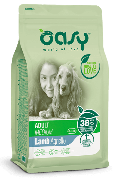 Oasy - Lifestage Adult Medium con Agnello