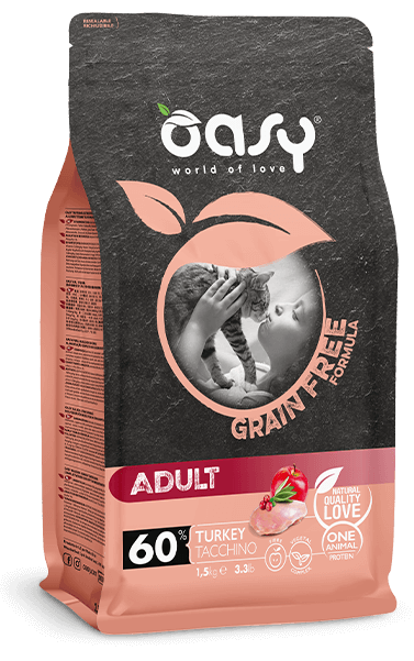 Oasy - Gatto Grain Free Adult con Tacchino