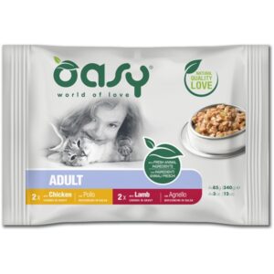 Oasy - Bocconcini in Salsa Adult Multipack Selezione di Carni 4 x 85 g