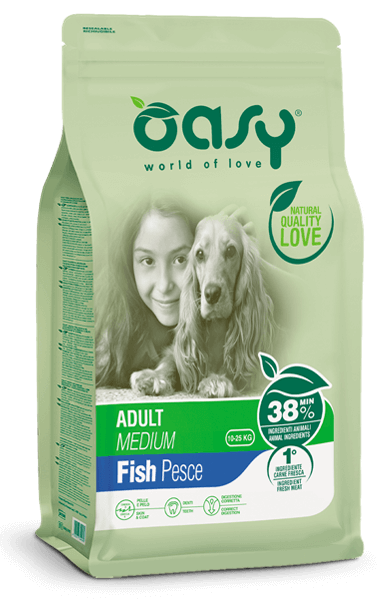 Oasy - Lifestage Adult Medium con Pesce