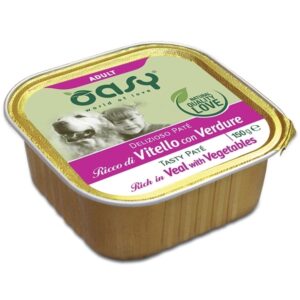 Oasy - Delizioso Paté Ricco di Vitello con Verdure 150 g