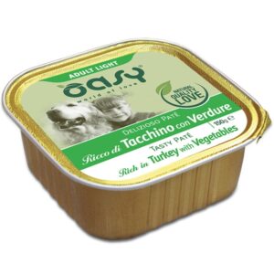 Oasy - Delizioso Paté Light in Fat Ricco di Tacchino con Verdure 150 g