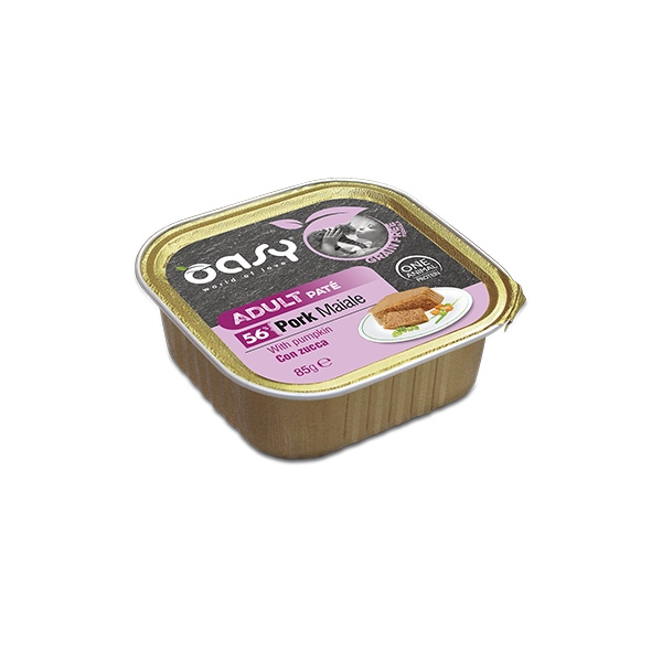 Oasy - Cat Adult Grain Free Paté Maiale e Zucca 85 g