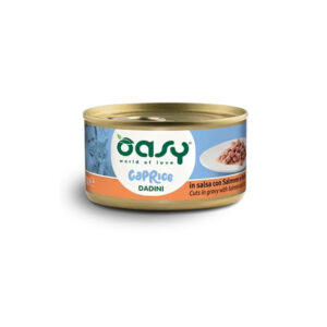 Oasy - Cat Adult Caprice Dadini in Salsa Con Salmone e Pollo 85 g