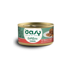 Oasy - Caprice Terrine Cat Adult con Manzo e Carote 85 g