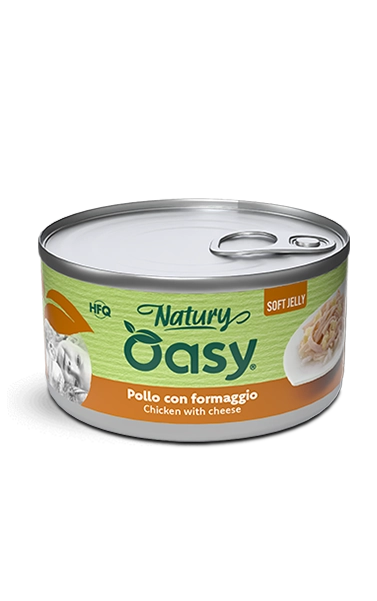 Oasy - Cat Adult Natury Pollo Con Formaggio Soft Jelly 85 g