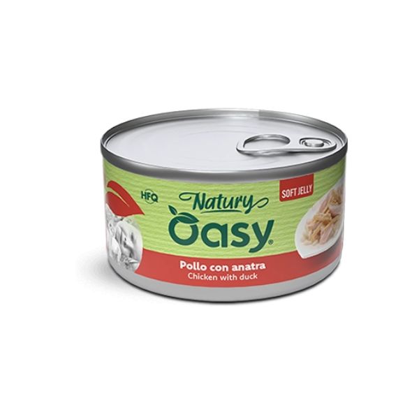 Oasy - Cat Adult Natury Pollo Con Anatra Soft Jelly 85 g