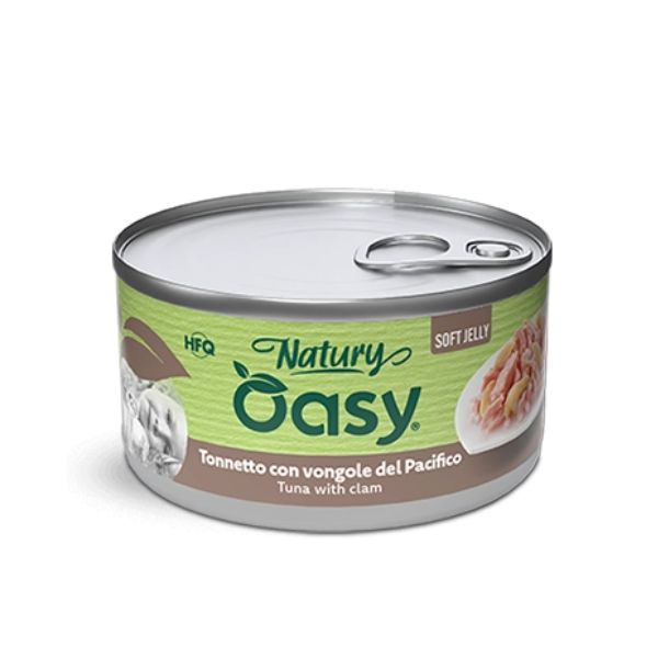 Oasy - Cat Adult Natury Tonnetto Con Vongole Soft Jelly 85 g