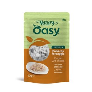 Oasy - Cat Adult Natury Pollo Con Formaggio Soft Jelly 70 g