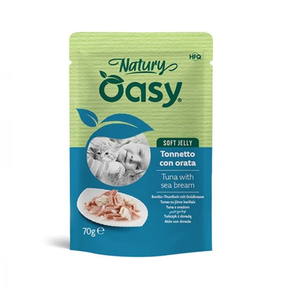 Oasy - Cat Natury Tonnetto Con Orata Soft Jelly 70 g