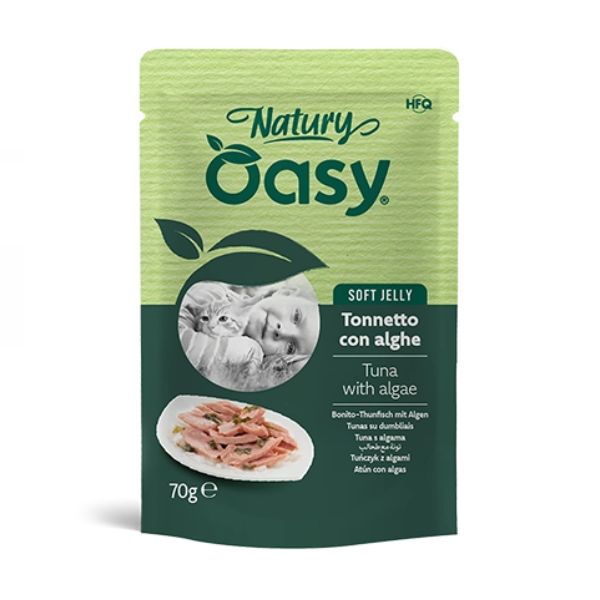 Oasy - Cat Adult Natury Tonnetto Con Alghe Soft Jelly 70 g