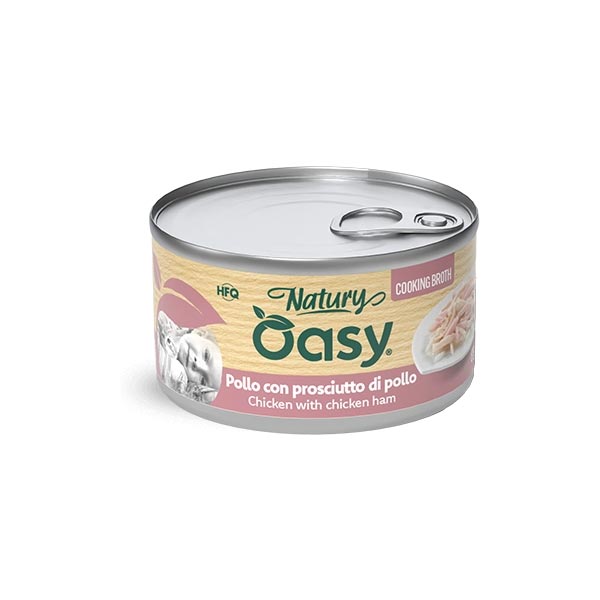 Oasy - Cat Adult Natury Pollo Con Prosciutto Di Pollo Cooking Broth 85 g