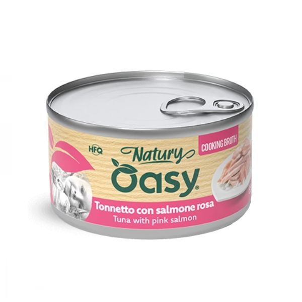 Oasy - Cat Natury Cooking Broth Tonnetto Con Salmone Rosa 85 g