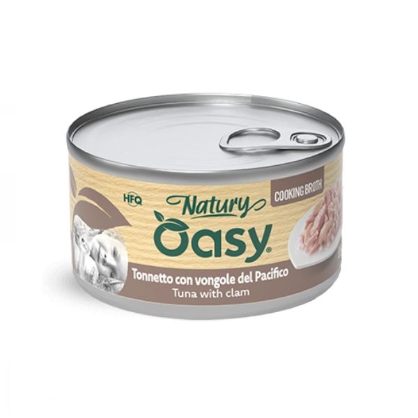 Oasy - Cat Natury Cooking Broth Tonnetto Con Vongole 85 g