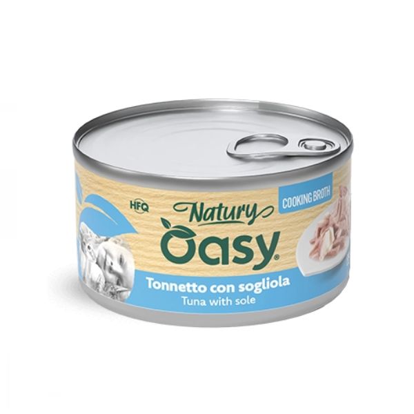 Oasy - Cat Natury Cooking Broth Tonnetto Con Sogliola 85 g