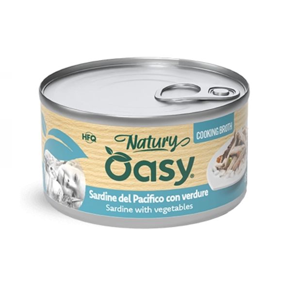 Oasy - Cat Adult Natury Cooking Broth Sardine Con Verdure 85 g