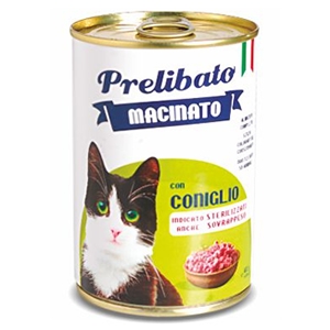 Unipro - Prelibato Macinato Coniglio per Gatti Sterilizzati o in Sovrappeso 400 g