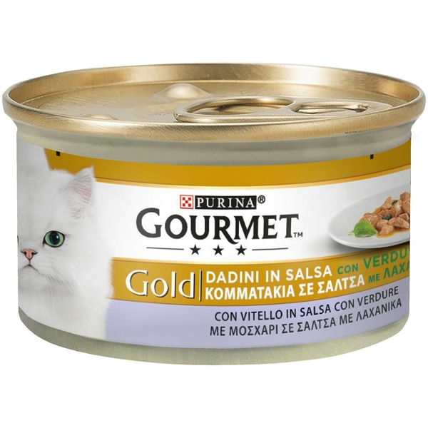 Gourmet Gold - Dadini - Vitello in Salsa con Verdure 85 g