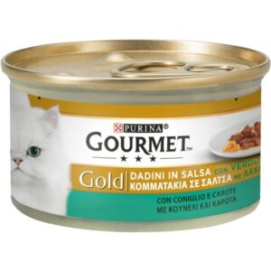 Gourmet Gold - Dadini - Coniglio e Carote 85 gr