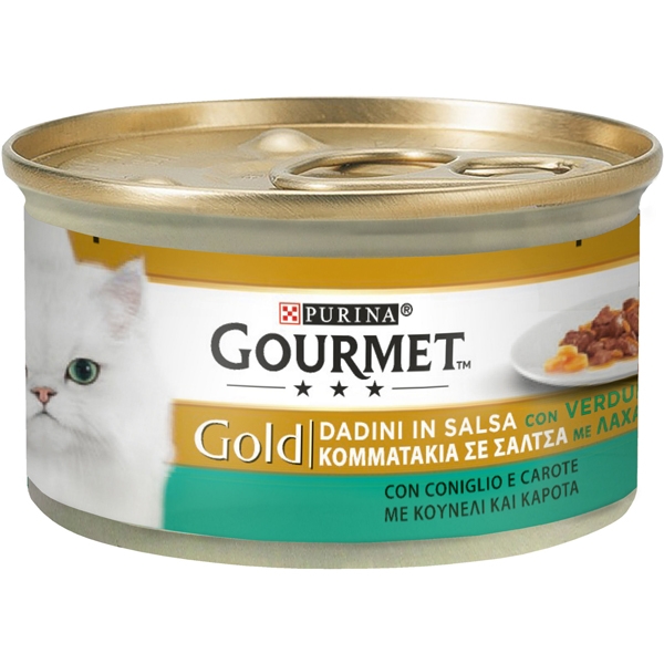 Gourmet Gold - Dadini - Coniglio e Carote 85 gr