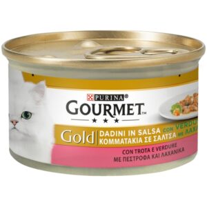 Gourmet Gold - Dadini - in Salsa Trota con Verdure 85 g