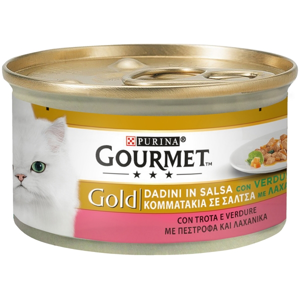 Gourmet Gold - Dadini - in Salsa Trota con Verdure 85 g