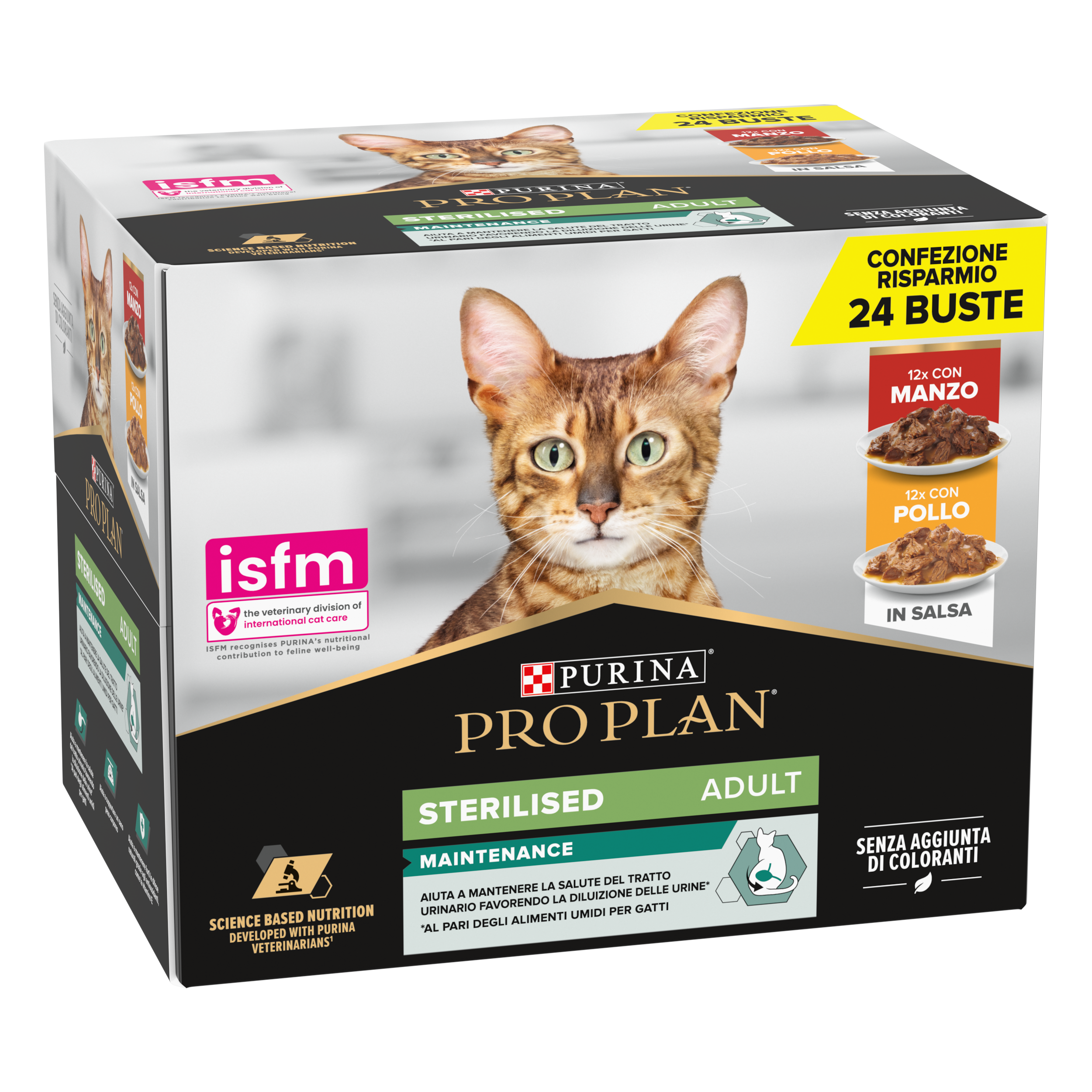 Purina-Pro Plan Sterilised Adult Multipack Pollo e Manzo 24 x 85 g