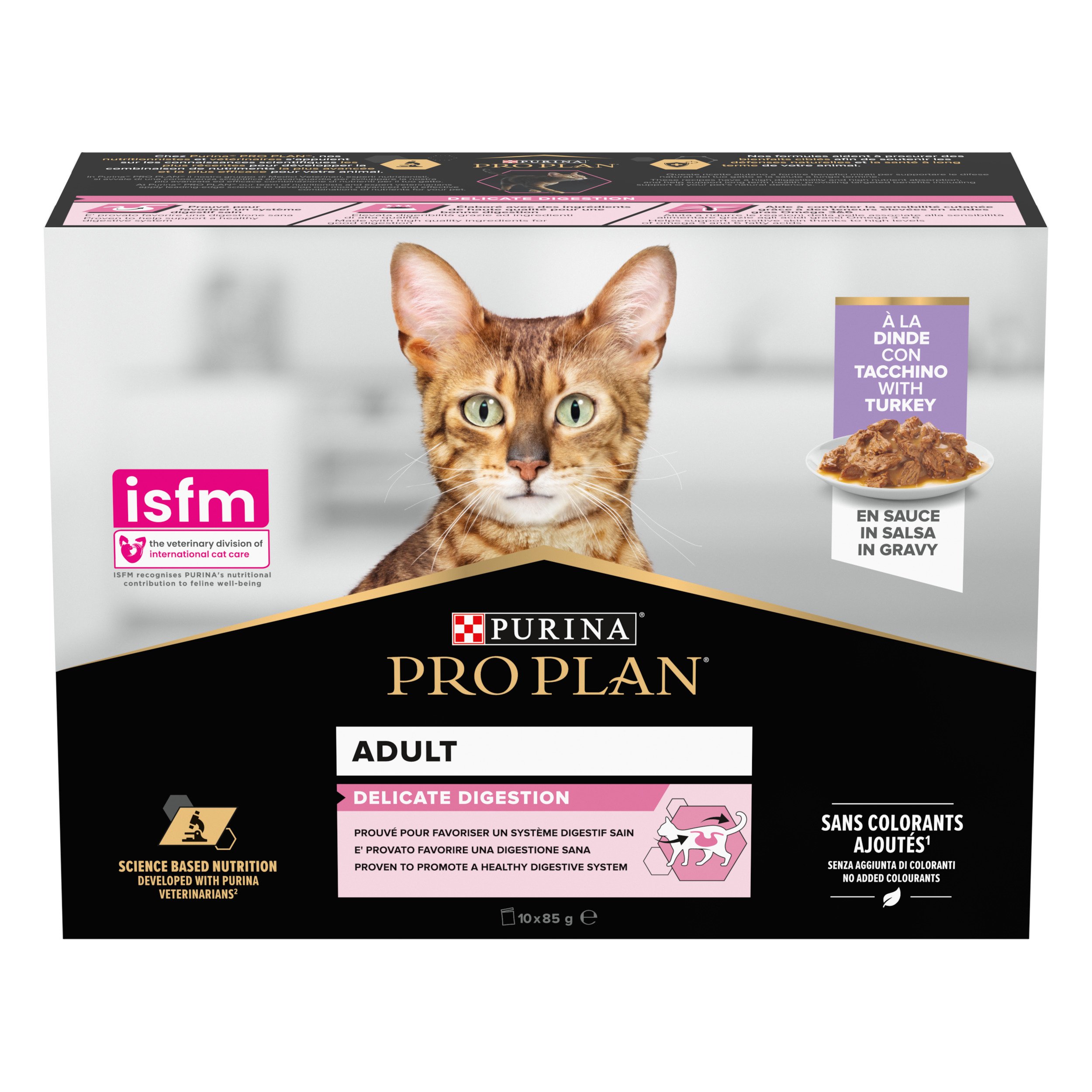 Purina - Pro Plan Adult Delicate Digestion Mousse con Tacchino Multipack 12 x 85 g