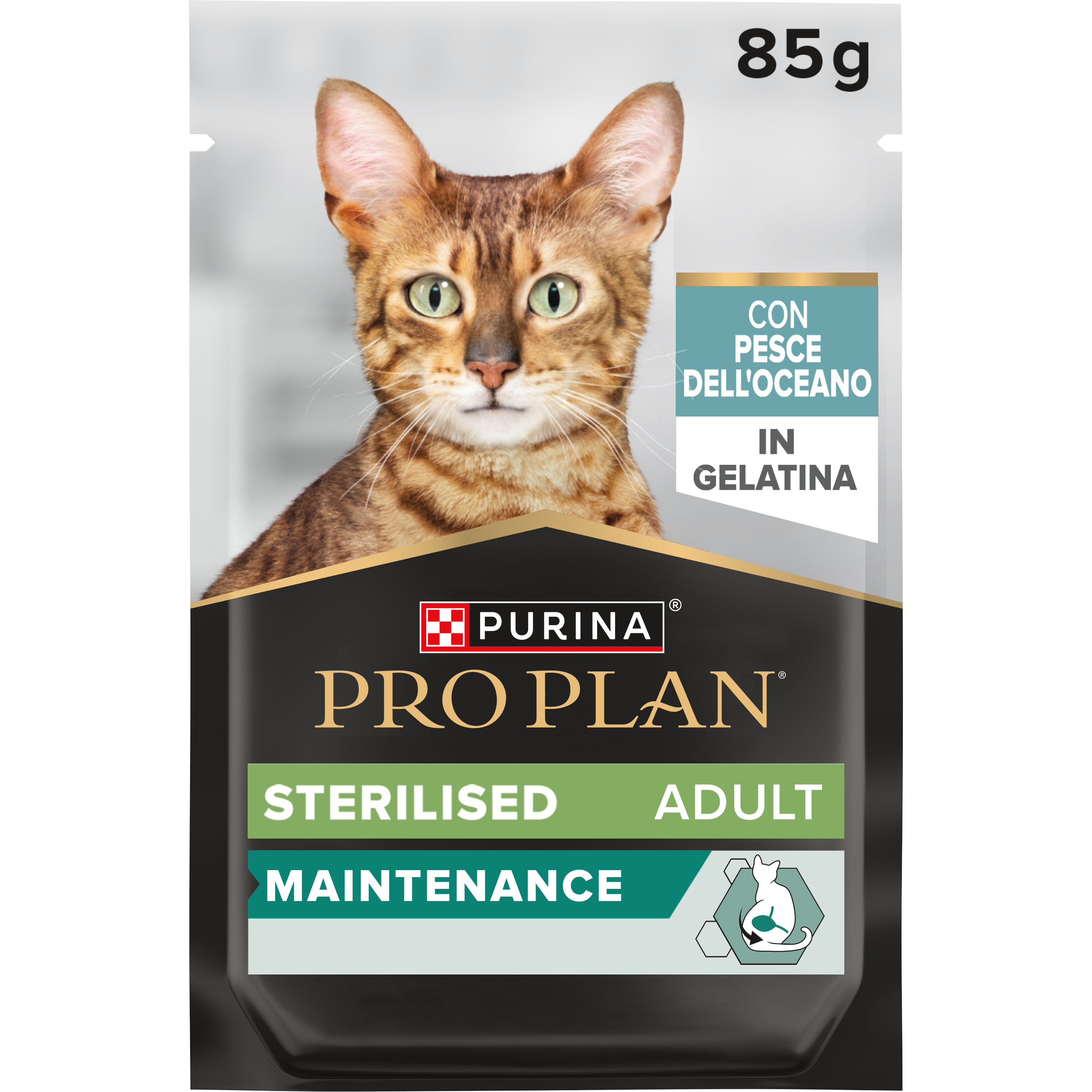 Purina-Pro Plan Sterilised Adult Pesce dell'Oceano in Gelatina 85 g