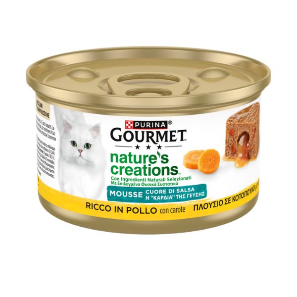 Gourmet Nature's Creations Mousse Cuore Di Salsa Pollo Carote 85 g