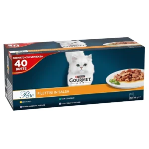 Gourmet - Perle - Filettini in Salsa Mix - Multipack 40 x 85 g
