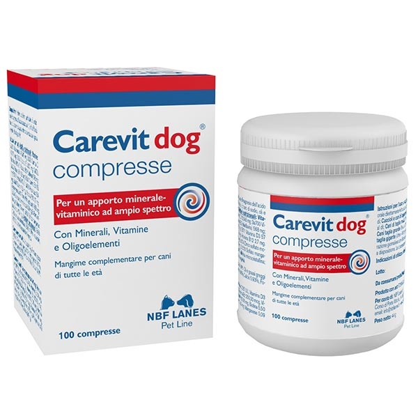 NBF Lanes - Carevit Dog 100 Compresse