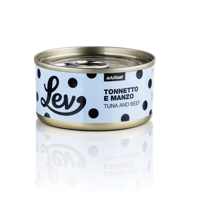 Lev Gatto Tonnetto e Manzo 70 g