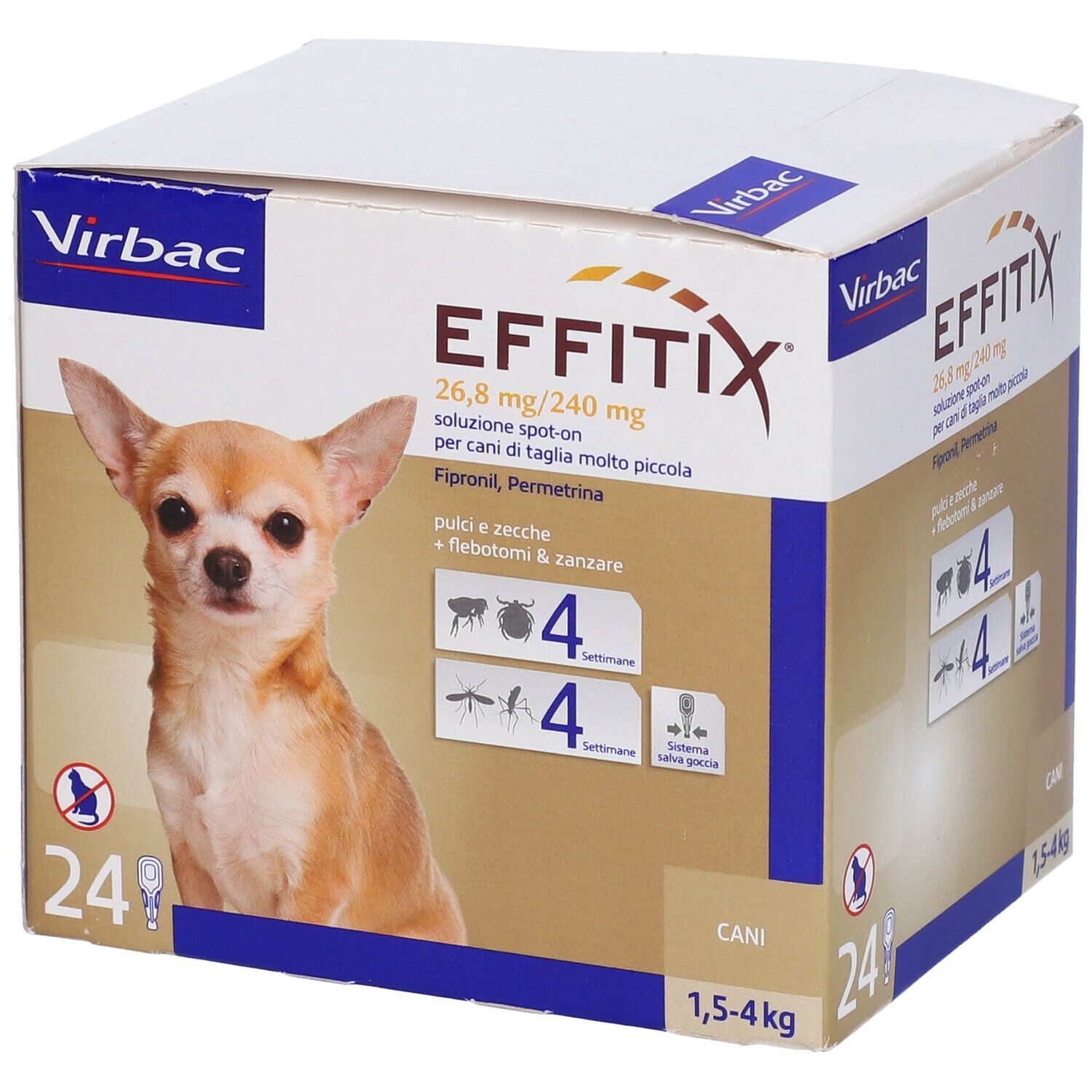 Virbac - Effitix Spot-On Cane 1,5-4 Kg