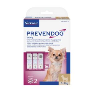 Virbac - Prevendog 2 Collari x 35 cm per Cani da 0 a 5 Kg
