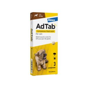 Elanco - AdTab Cane 1,3-2,5 Kg 56 Mg 3 Compresse