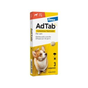 Elanco - AdTab Cane 5,5-11 Kg 225 Mg 3 Compresse