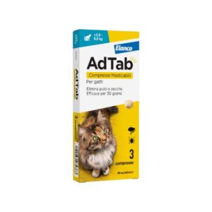 Elanco - AdTab Gatto 2-8 Kg 48 Mg 3 Compresse