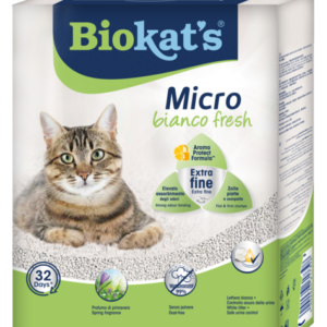 Gimborn Italia - Biokat's Lettiera Agglomerante Micro Bianco Fresh 6 L