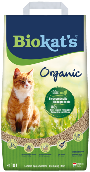 Gimborn Italia - Biokat's Lettiera Agglomerante Organic Biodegradabile 10 L